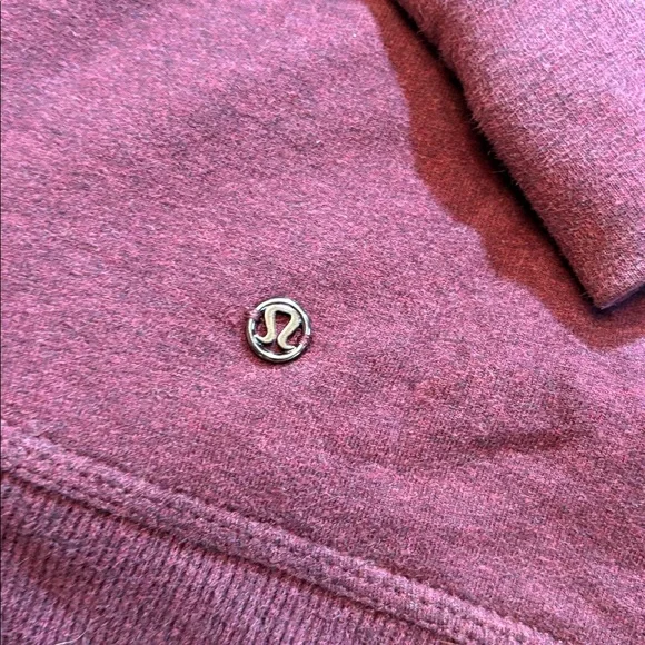 Lululemon Stress Less Hoodie in Heathered Bordeaux Drama sz 8 - Picture 8 of 8